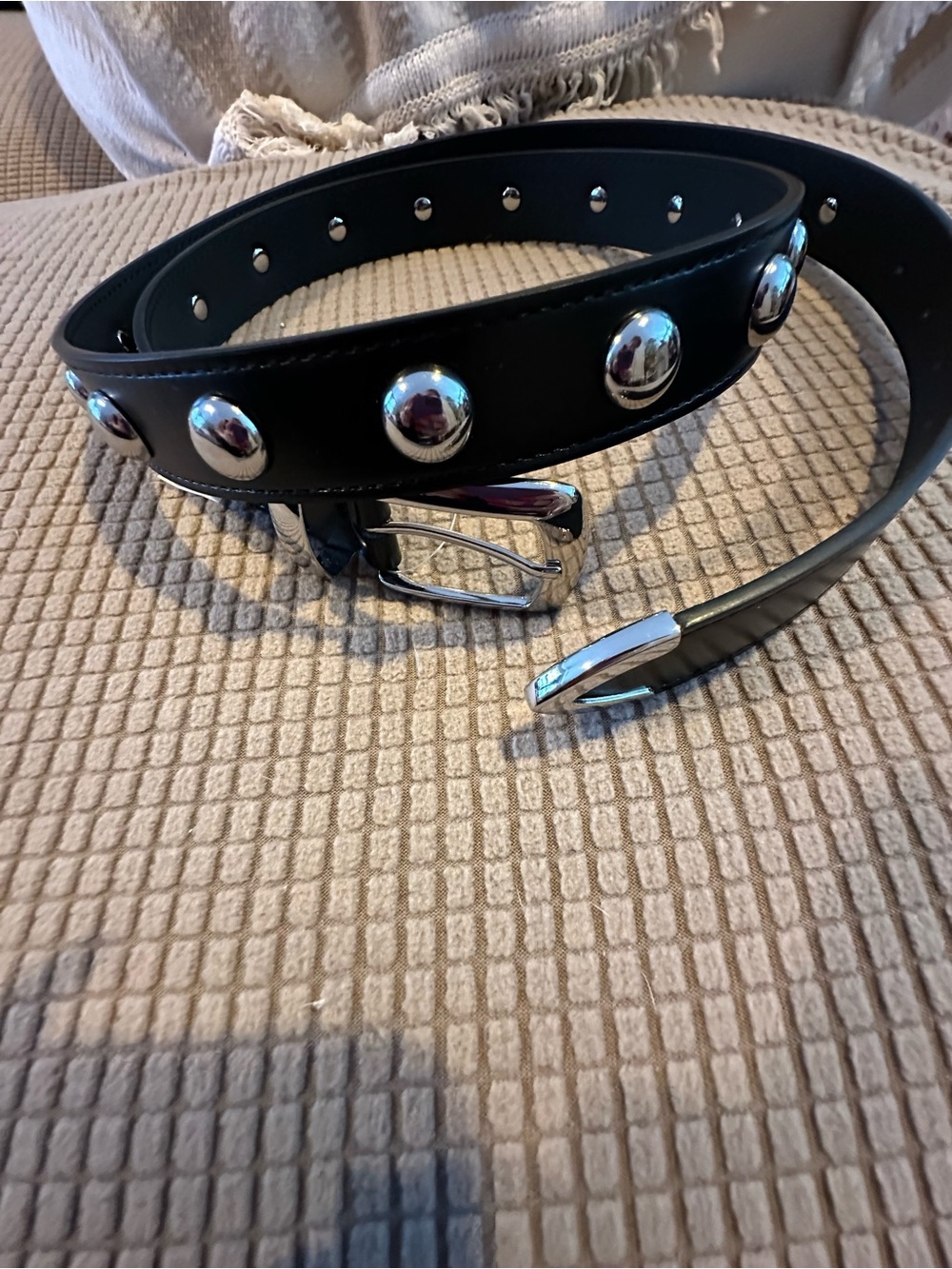 Black belt with Silver Studs NWT (women XL-XXL) Y2K